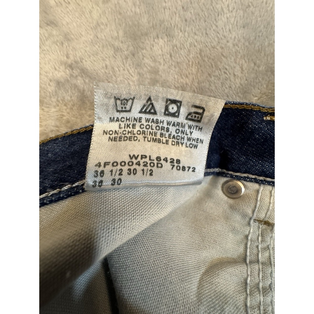 Lee Mens Jeans 36x30 Blue Dark‎ Wash Regular Straight Western Normcore Workwear - Picture 4 of 16